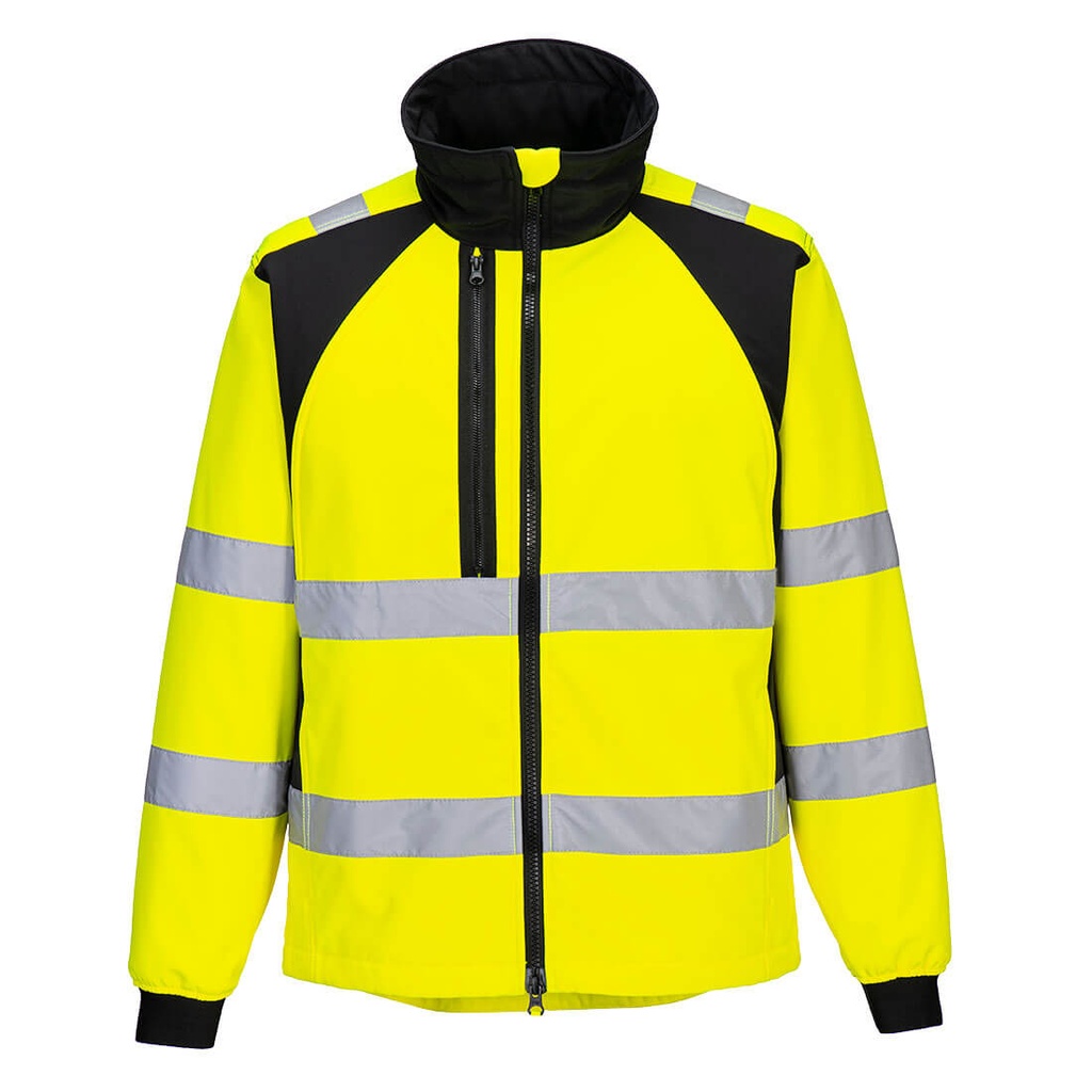 [CD875YBRS] WX2 Eco Hi-Vis Softshell (2L) (S, Yellow/Black)