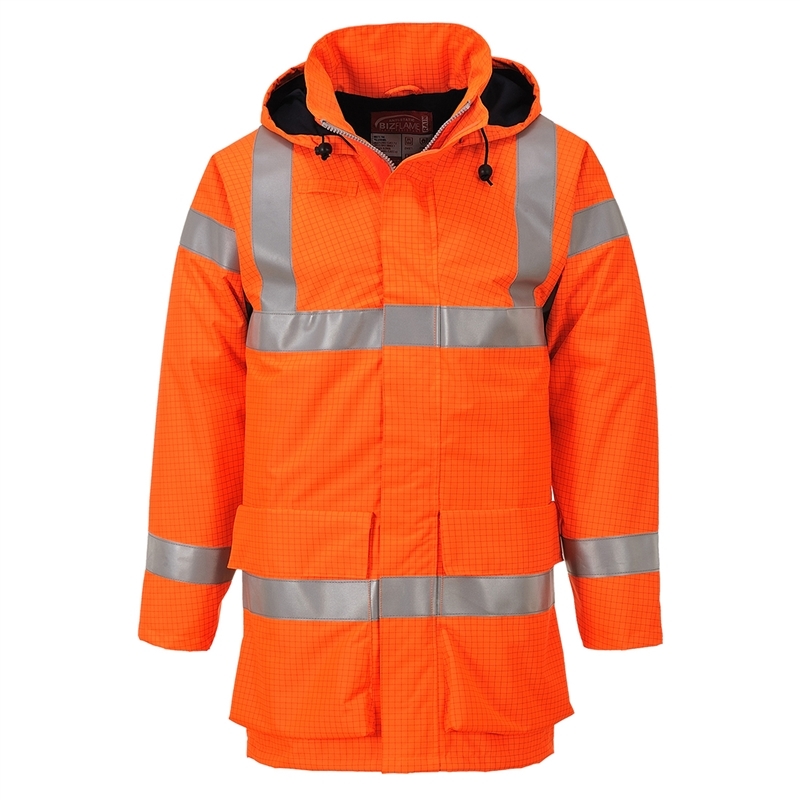 Bizflame Rain Hi-Vis Multi Lite Jacket (Yellow, S)