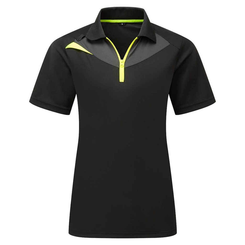 [DX409BKRXS] DX4 Women's Polo Shirt S/S (XS, Black)