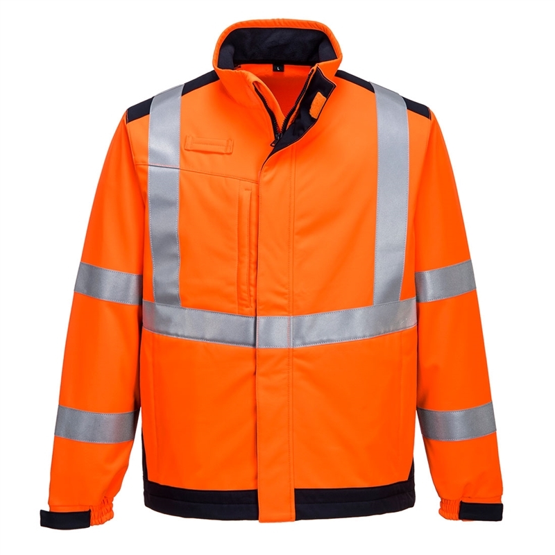 Modaflame Softshell Hi-Vis Multi-Norm FR Jacket (Yellow/Black, S)