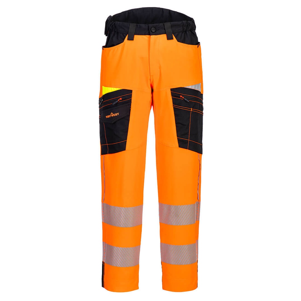 DX4 Hi-Vis Service Trousers (28, Yellow/Black)