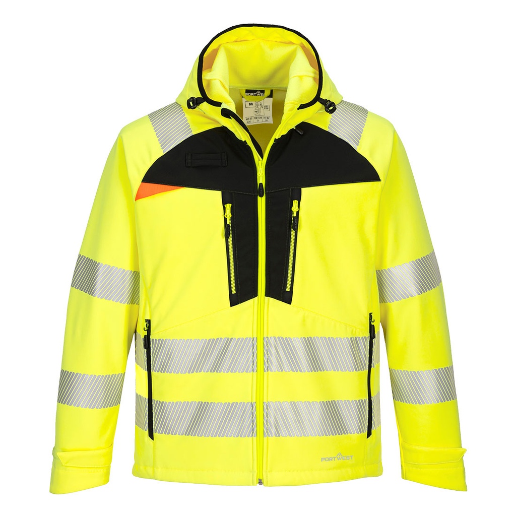 [DX475YBRXS] DX4 Hi-Vis Softshell (3L) (XS, Yellow/Black)