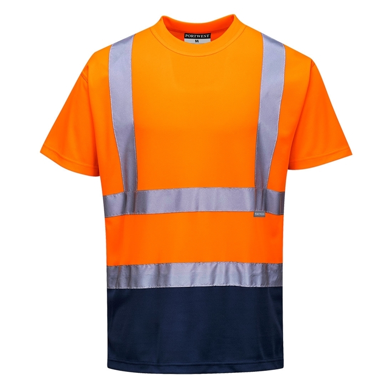 Hi-Vis Contrast T-Shirt S/S (Yellow/Black, S)