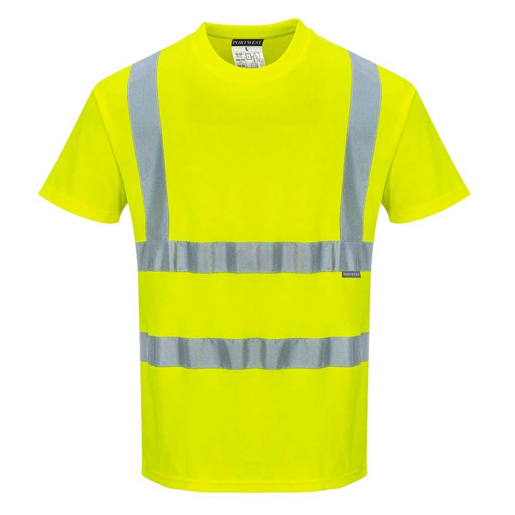 [S170YERS] Hi-Vis Cotton Comfort T-Shirt S/S (Yellow, S)