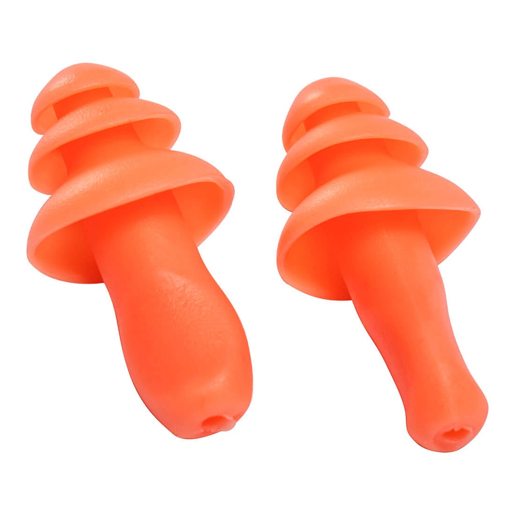 [EP10ORR] Reusable TPR Ear Plugs (50 Pairs)
