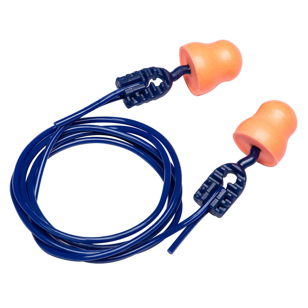 [EP12ORR] Easy Fit PU Ear Plugs Corded (200 Pairs)
