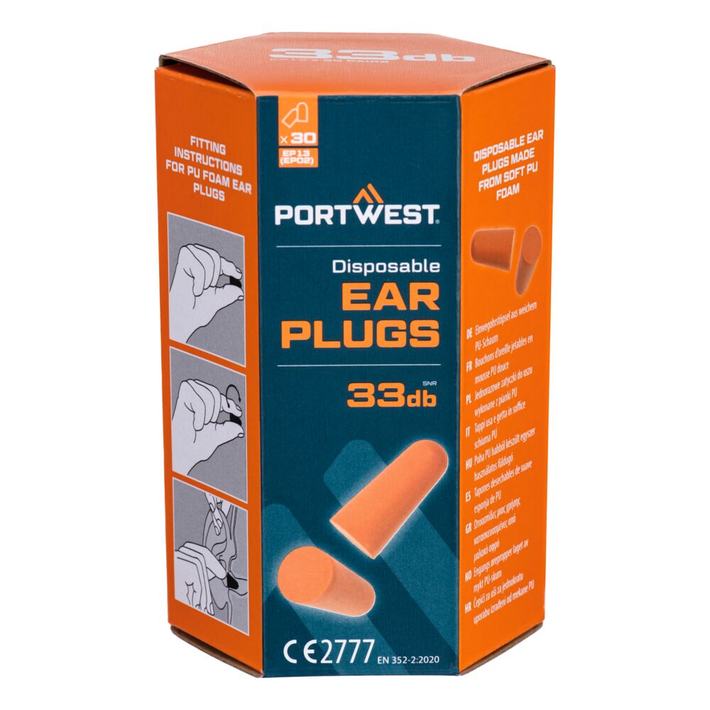 [EP13] PU Foam Ear Plugs (30 Pairs)
