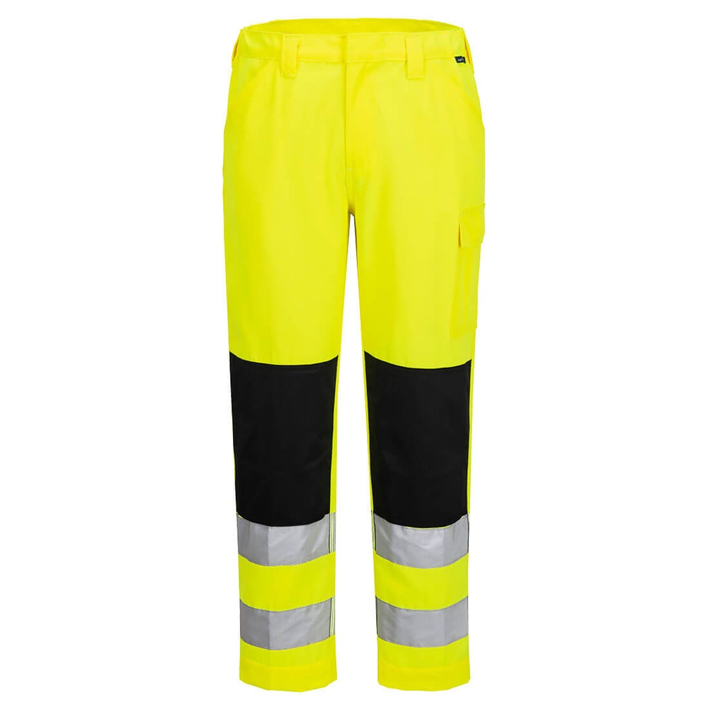 [ES046YES28] ES1 Essential Hi-Vis Work Trouser (28, Yellow)