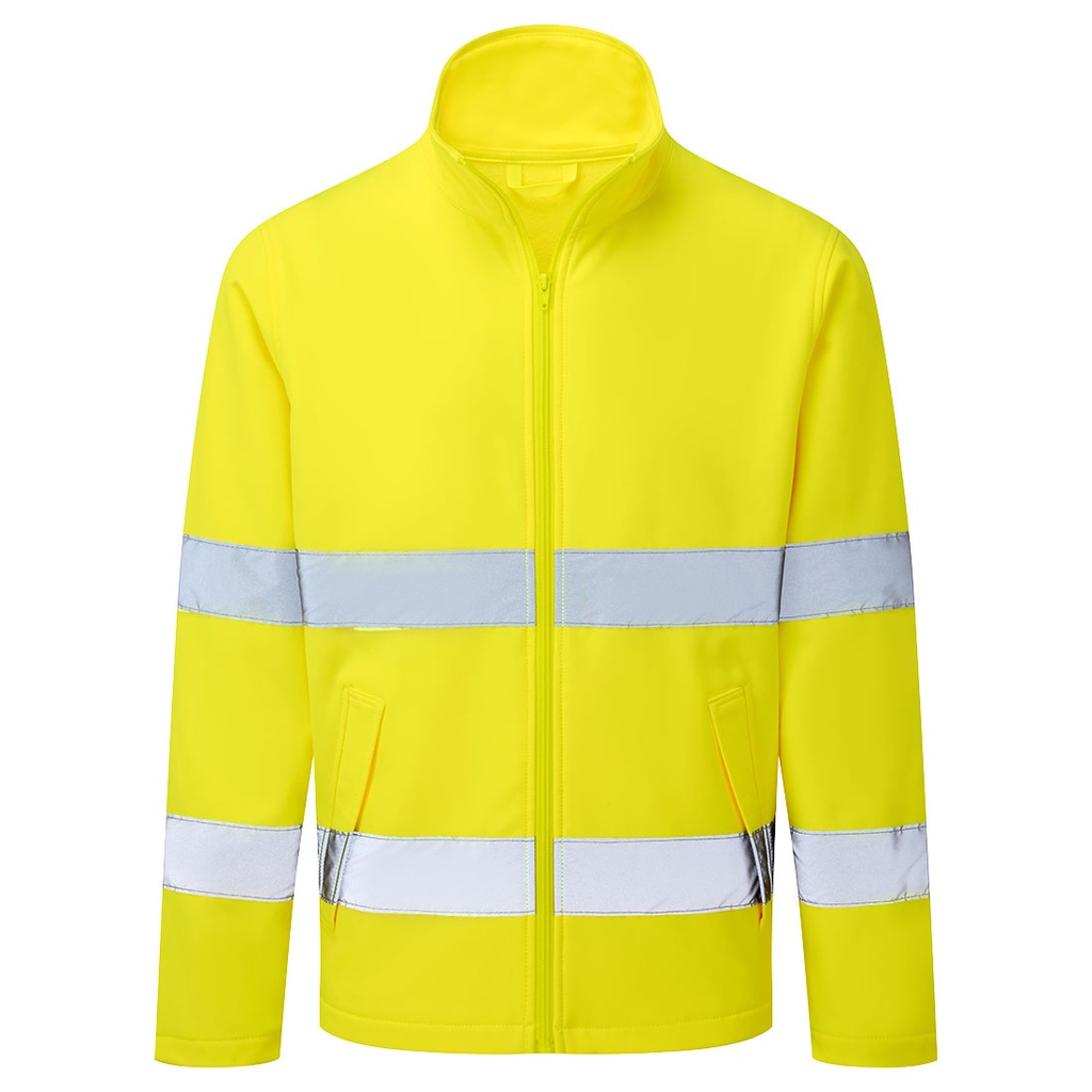 [ES428YERXS] ES1 Essential Hi-Vis Softshell Jacket (2L) (XS, Yellow)