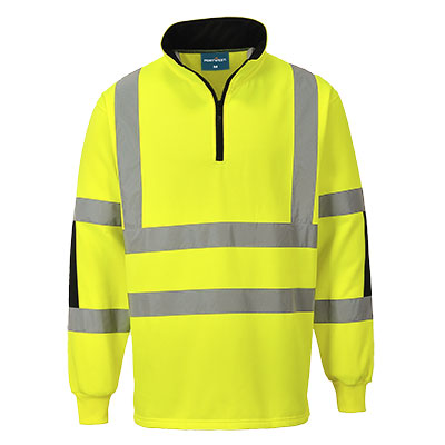 [B308YERXS] Xenon Hi-Vis Rugby Shirt (Yellow, XS)
