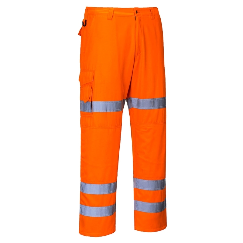 [RT49ORRS] Hi-Vis Three Band Work Trousers (S)