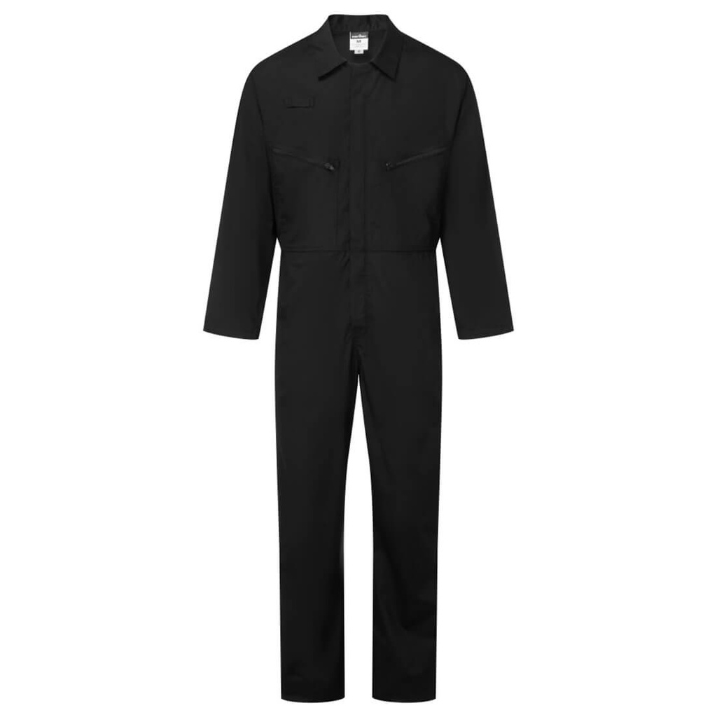 [ES813BKRXS] ES1 Essential Zip Boilersuit (XS, Black)