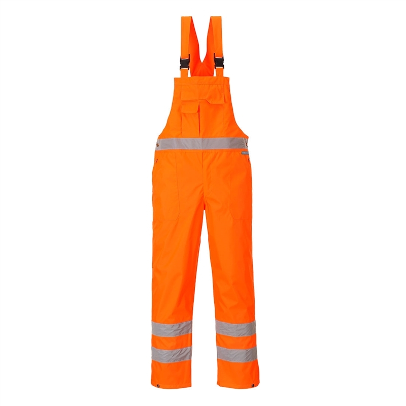 Hi-Vis Bib & Brace - Unlined (Orange, S)