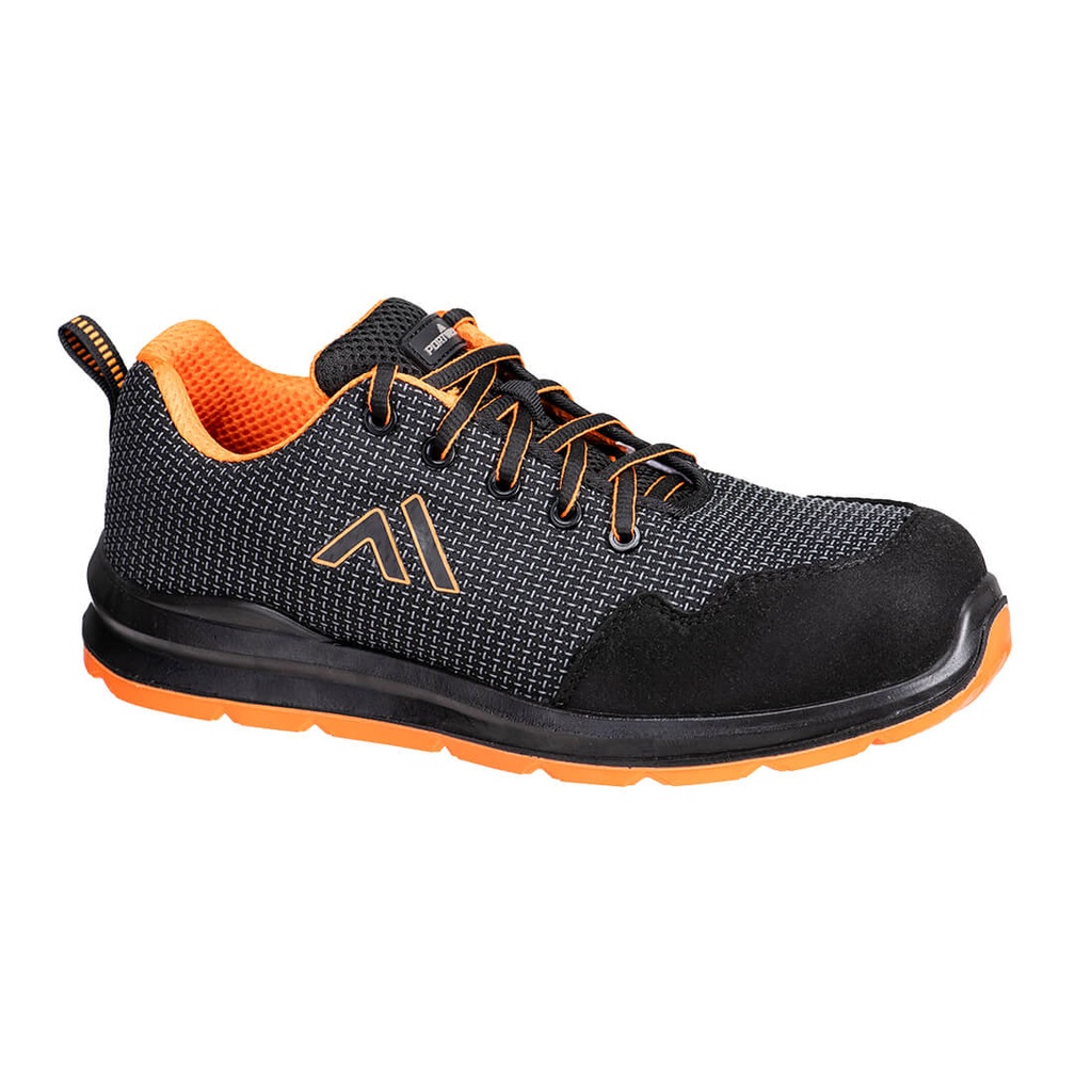 [FC72BKR35] Composite Textile Trainer S3S SR FO (35, Black)