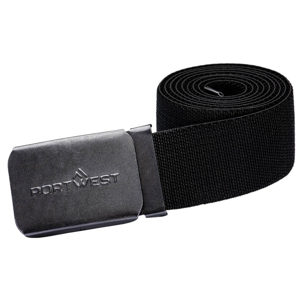 [C105BKR] Elasticated Work Belt (Black)