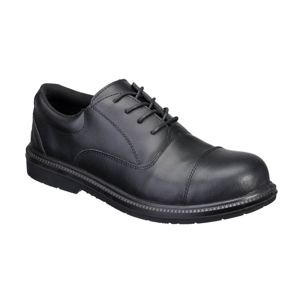 [FD18BKR38] Steel Action Leather Executive Shoe S3 SR FO (38)