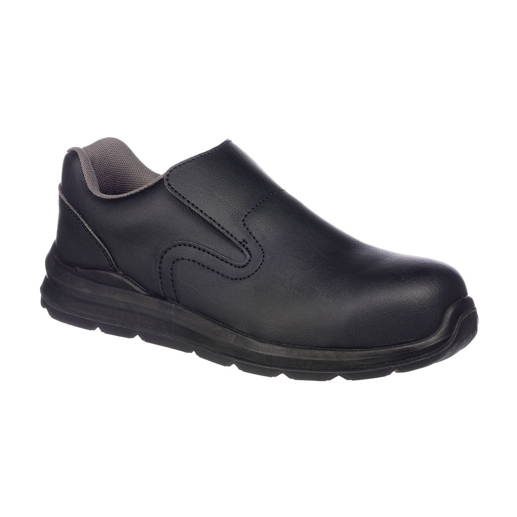 [FD62BKR36] Composite Microfibre Slip on S2 SRC (36, Black)