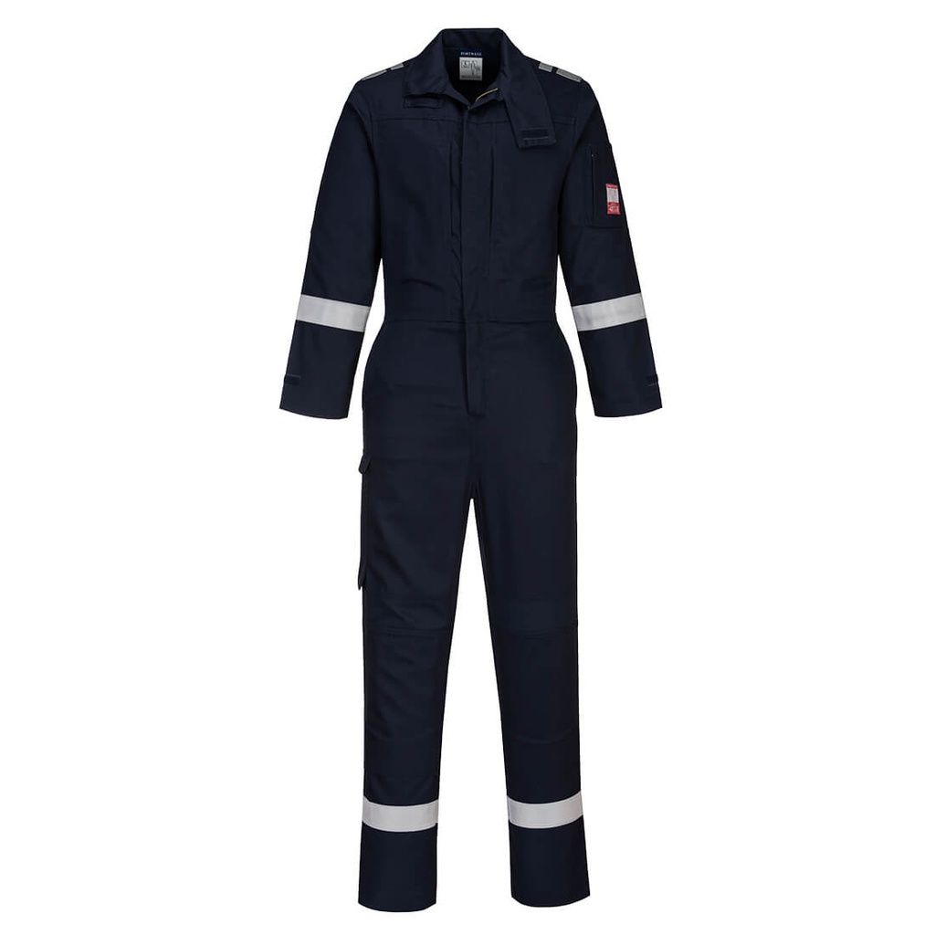 [FR502NARS] Bizflame Work Lightweight Stretch Panelled FR Coverall (S, Navy)