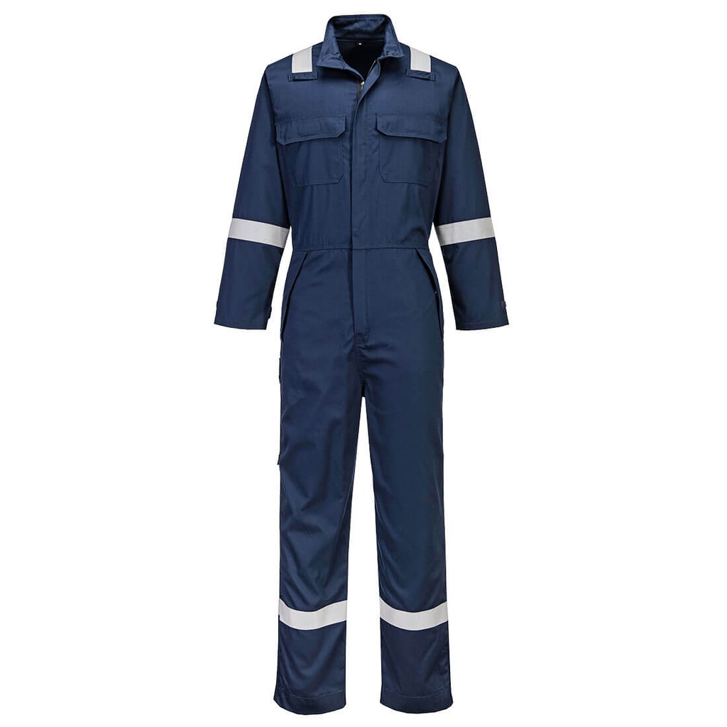 [FR513NARXS] Bizflame Work+ FR Coverall (XS, Navy)
