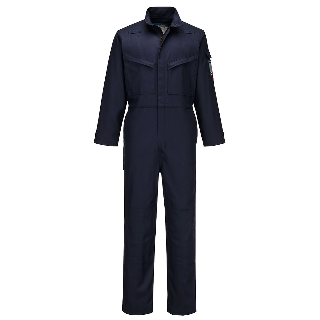 [FR529NVRS] Bizflame Industry FR Coverall (S, Navy)