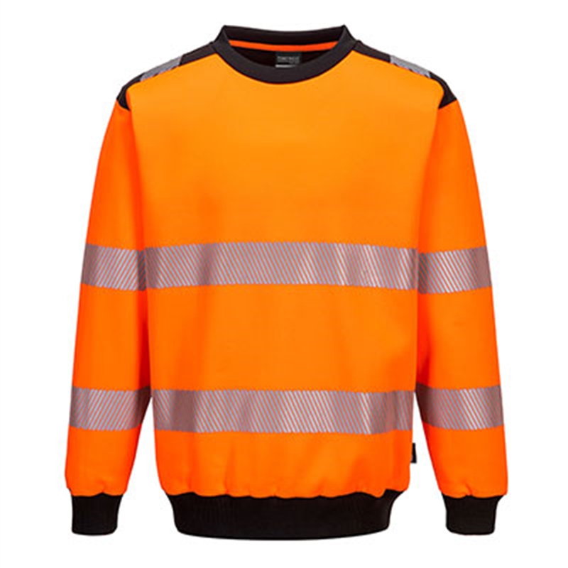 PW3 Hi-Vis Crew Neck Sweatshirt (Yellow/Black, S)