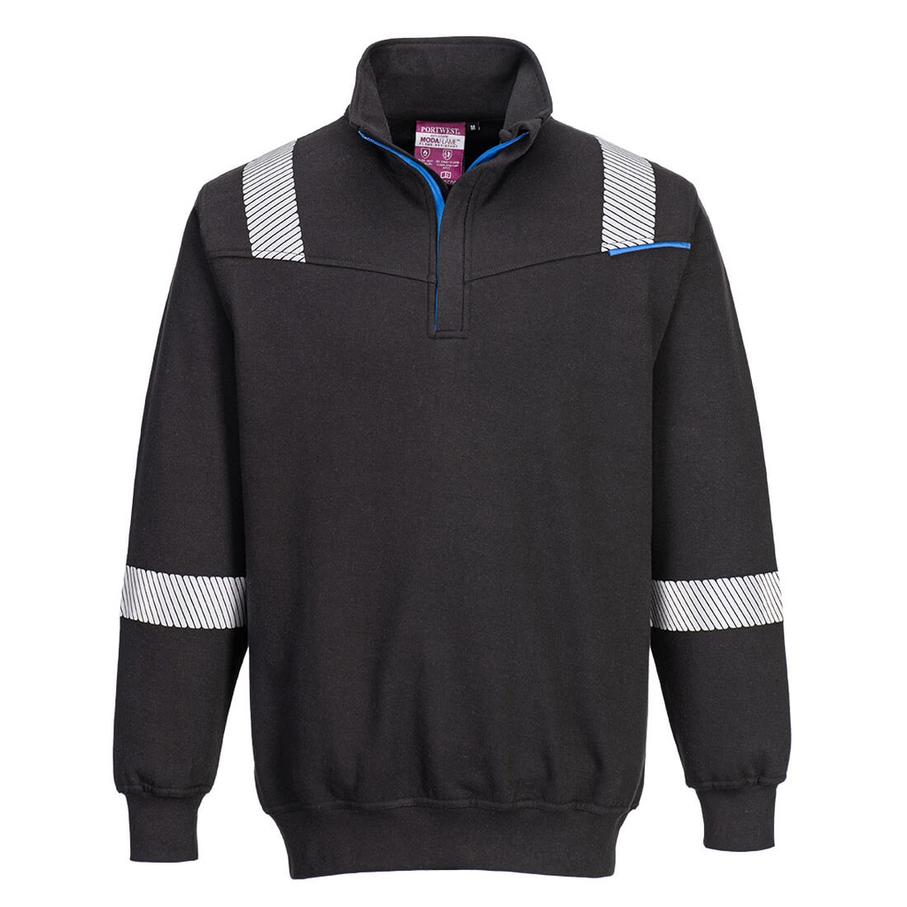 [FR710BKRS] WX3 Modaflame Knit FR 1/4 Zip Sweatshirt (S)