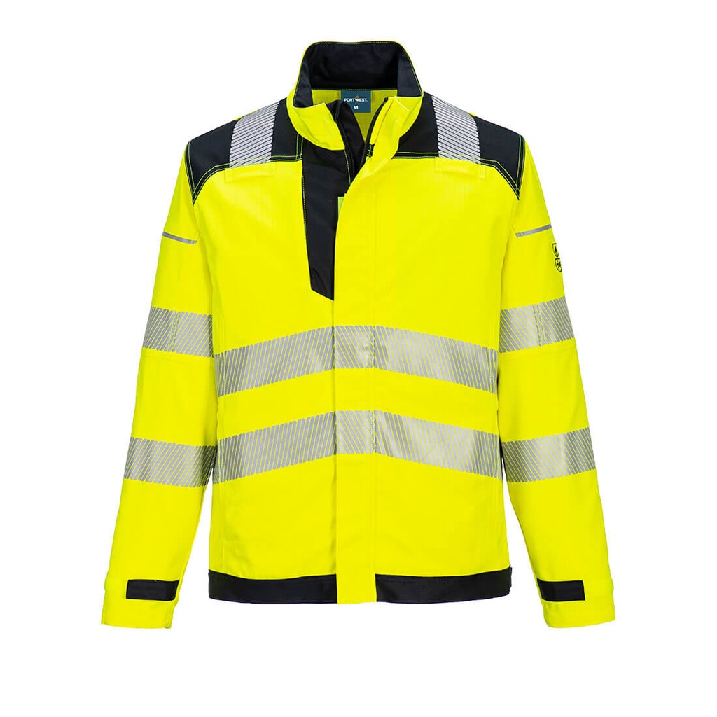 [FR714YBRS] PW3 Modaflame Work Hi-Vis Multi-Norm FR Jacket (S, Yellow/Black)