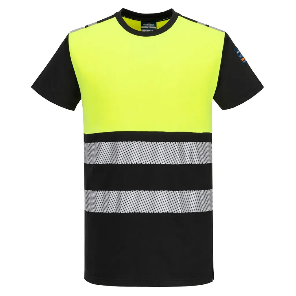 [FR775YBRXS] PW3 Modaflame Class 1 T-Shirt (XS, Yellow/Black)