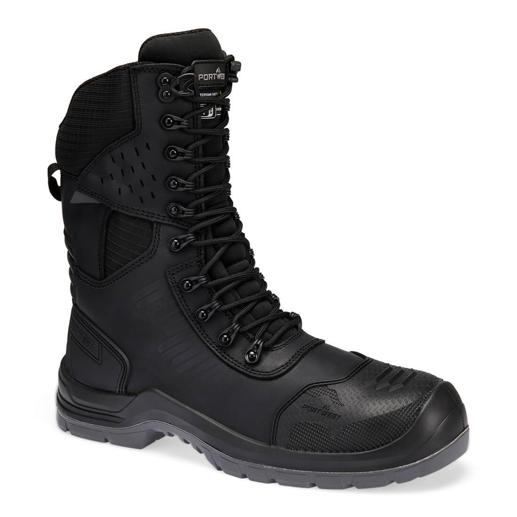 [FV03BKR37] Composite Leather High Boot S7L ESD HRO LG FO SC CI SR (37)
