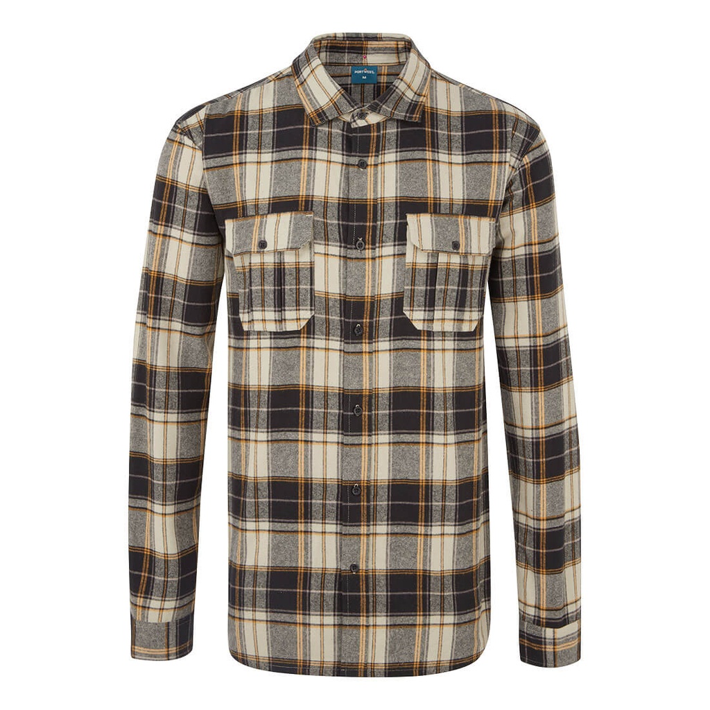 [KA307BKRS] KA3 Check Shirt (S, Black)