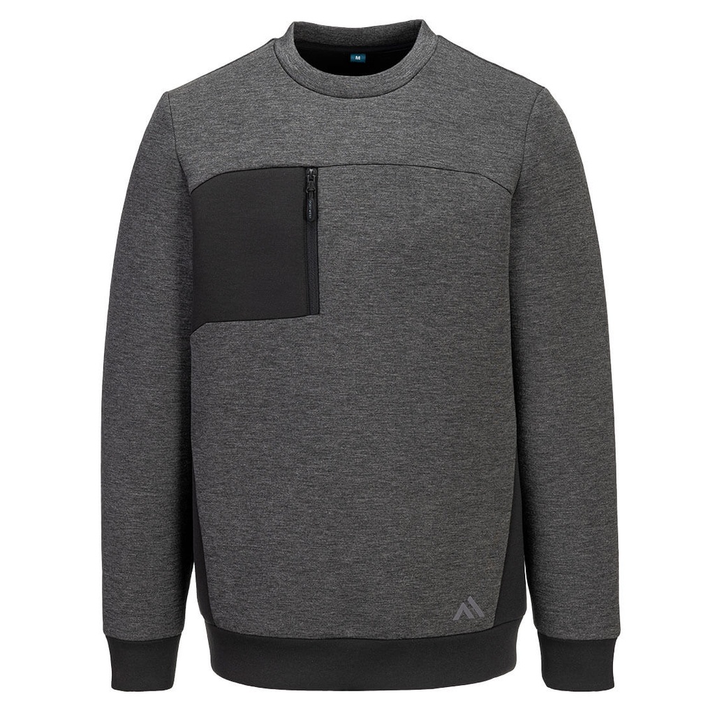 [KX377MGRS] KX3 Sport Tech Sweatshirt (S, Metal Grey)