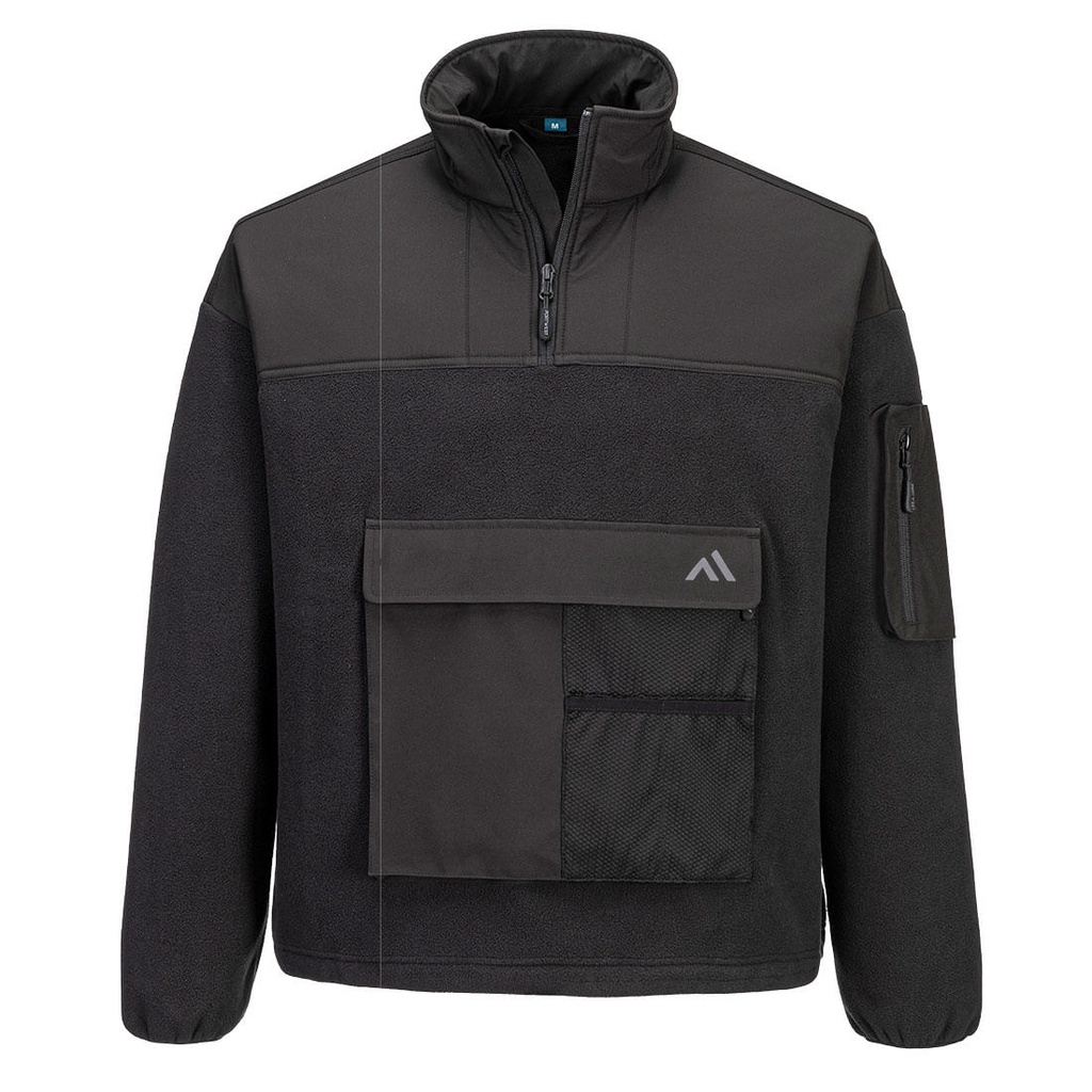 [KX378BKRS] KX3 Sport 1/4 Zip Fleece (S, Black)