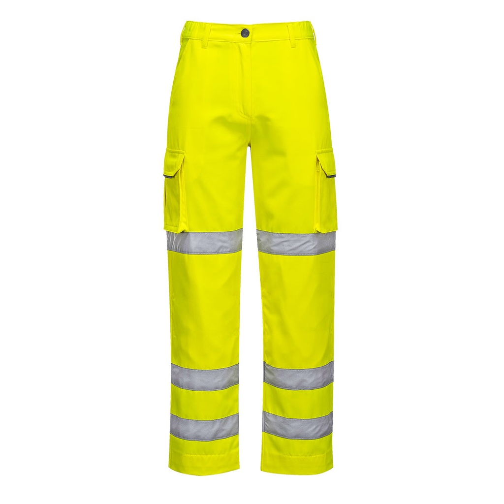 [LW71YERL] Hi-Vis Women's Three Band Work Trousers (L, Yellow)