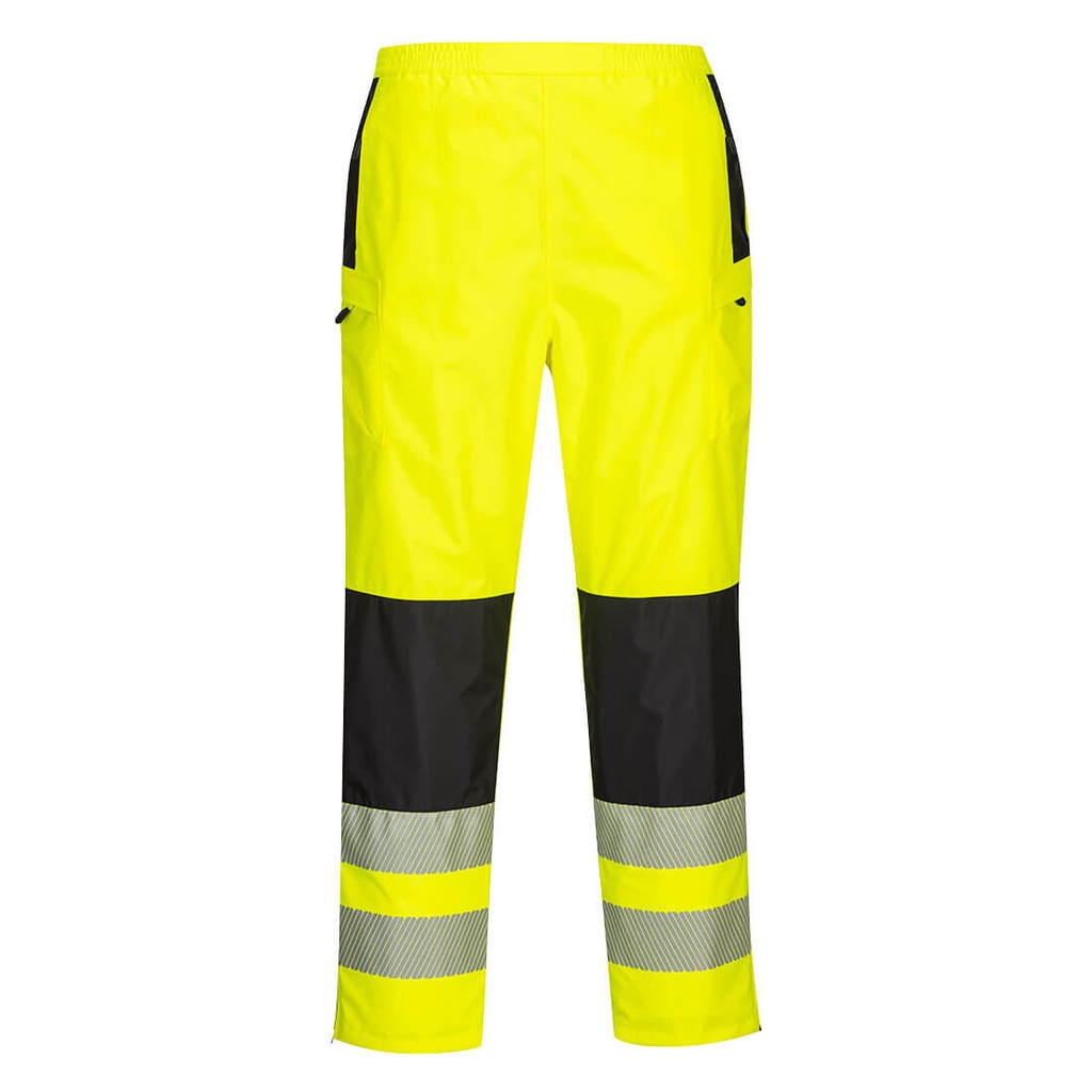 [PW386YBRXS] PW3 Hi-Vis Women's Rain Trousers (Yellow/Black, XS)