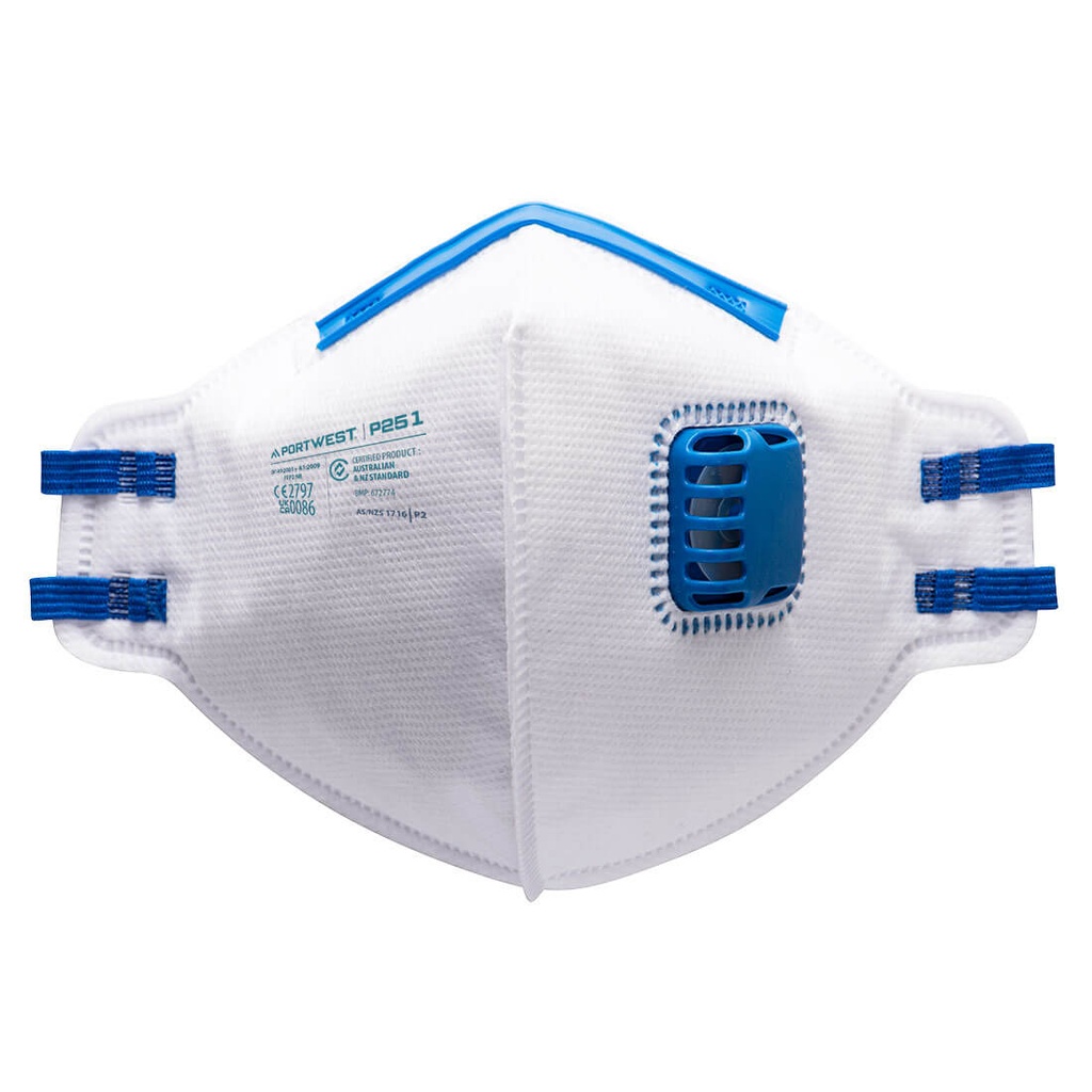 [P251WHR] FFP2 Valved Fold Flat Respirator (Pk20)