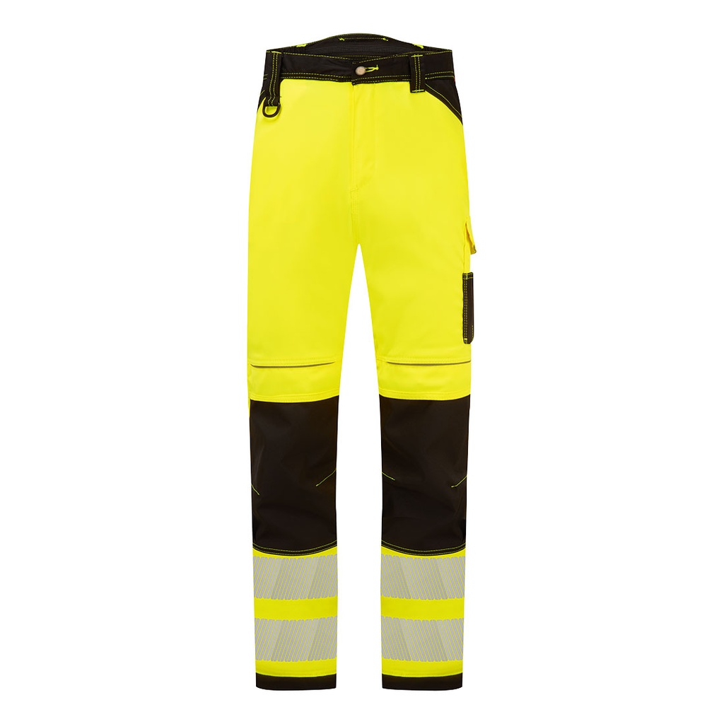 [PW303YBR28] PW3 Hi-Vis Lightweight Stretch Work Trousers (Yellow/Black, 28)