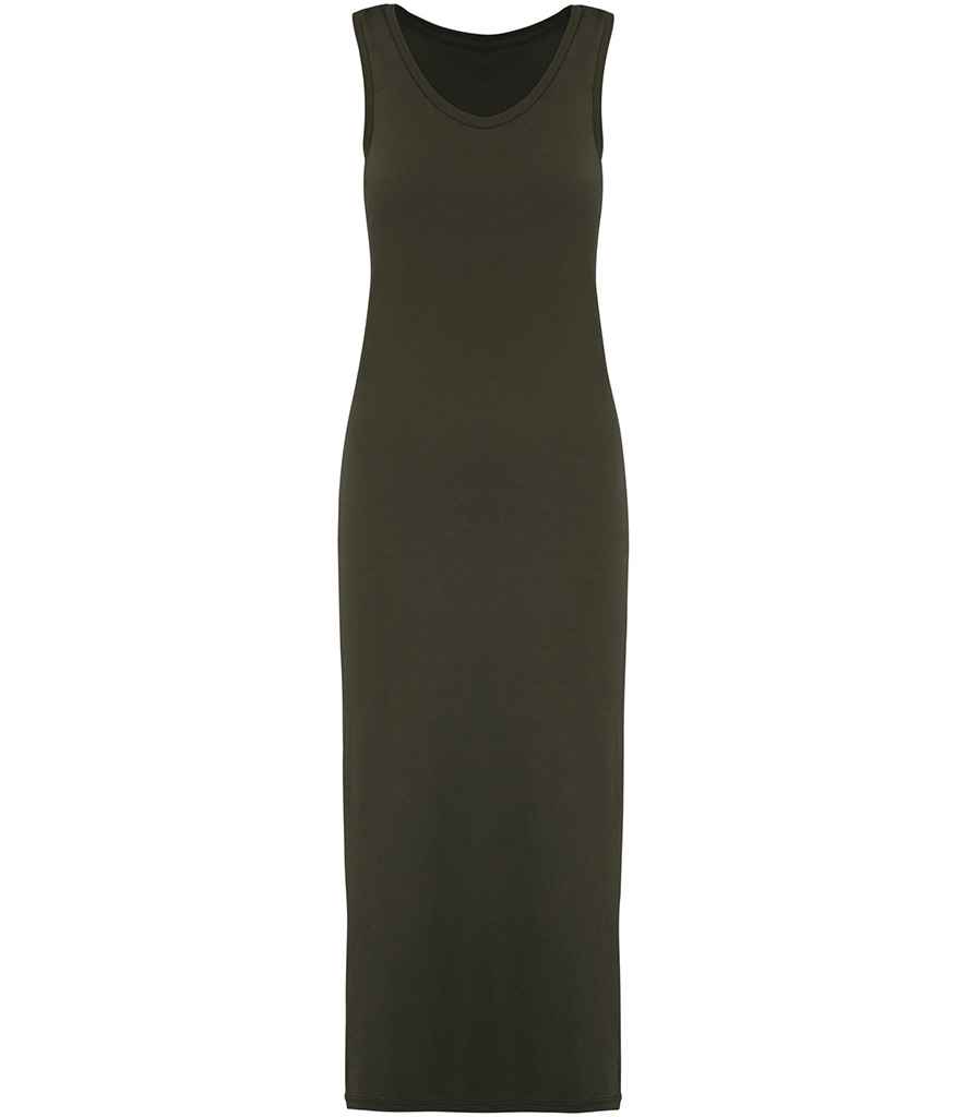 [NS5012 WOK XS] Native Spirit Ladies Jersey Washed Dress (XS, Washed Organic Khaki)