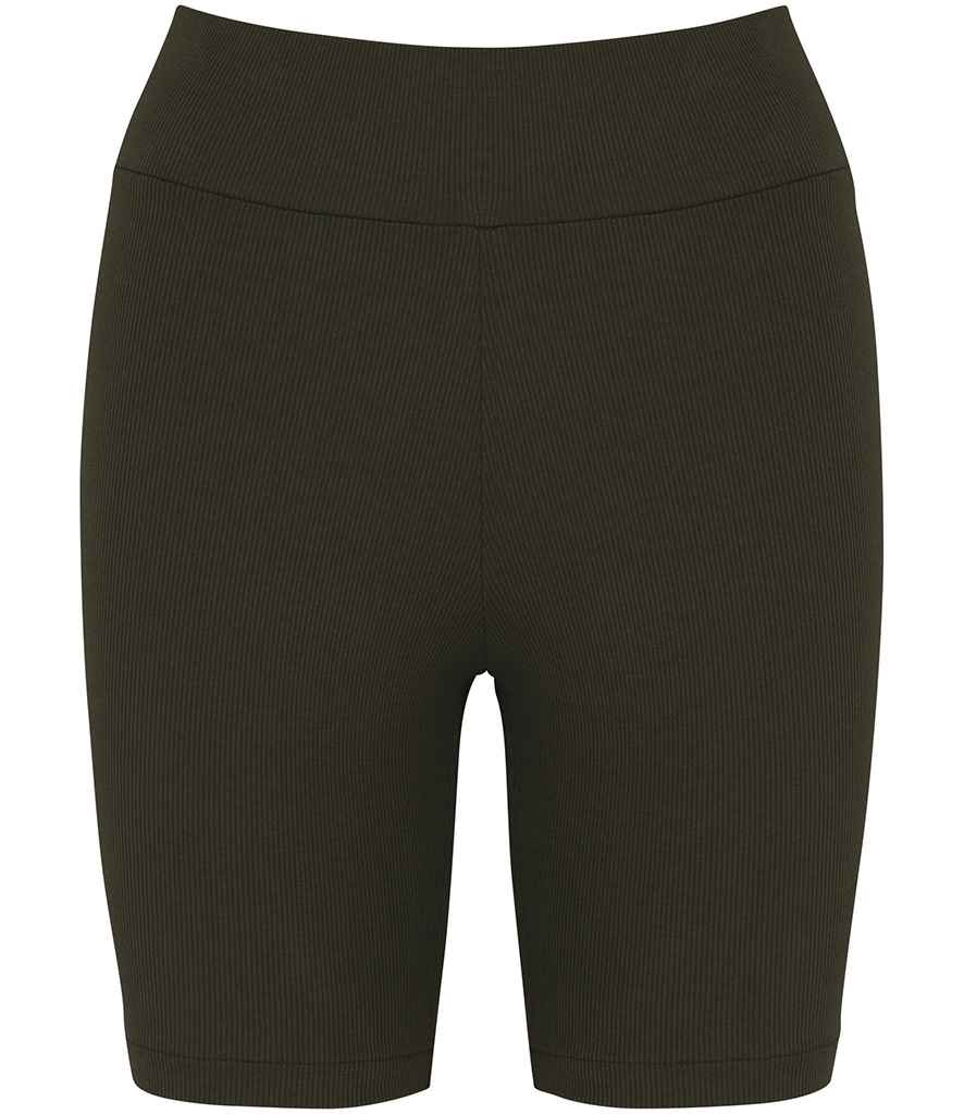 [NS744 ORK XS] Native Spirit Ladies Ribbed Shorts (XS, Organic Khaki)