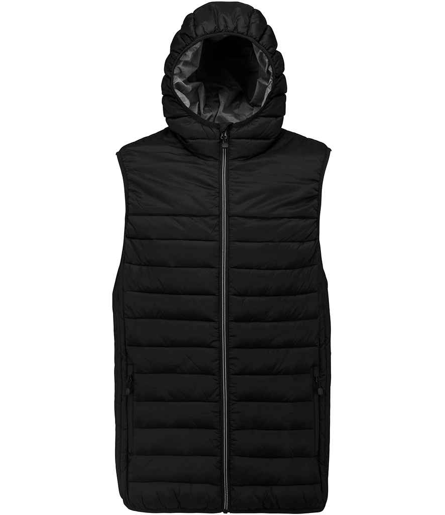 [PA237 BLK S] Proact Hooded Padded Bodywarmer (S, Black)