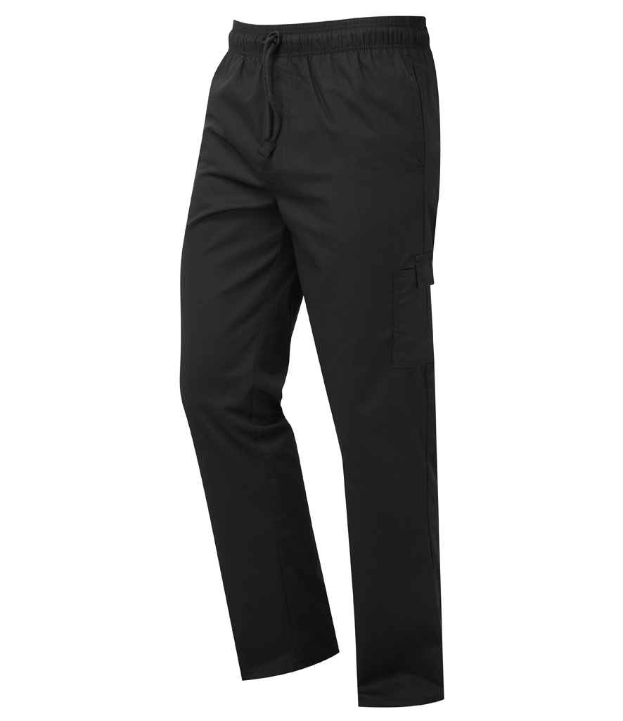 [PR555 BLK XS] Premier Essential Chef's Cargo Trousers (XS)