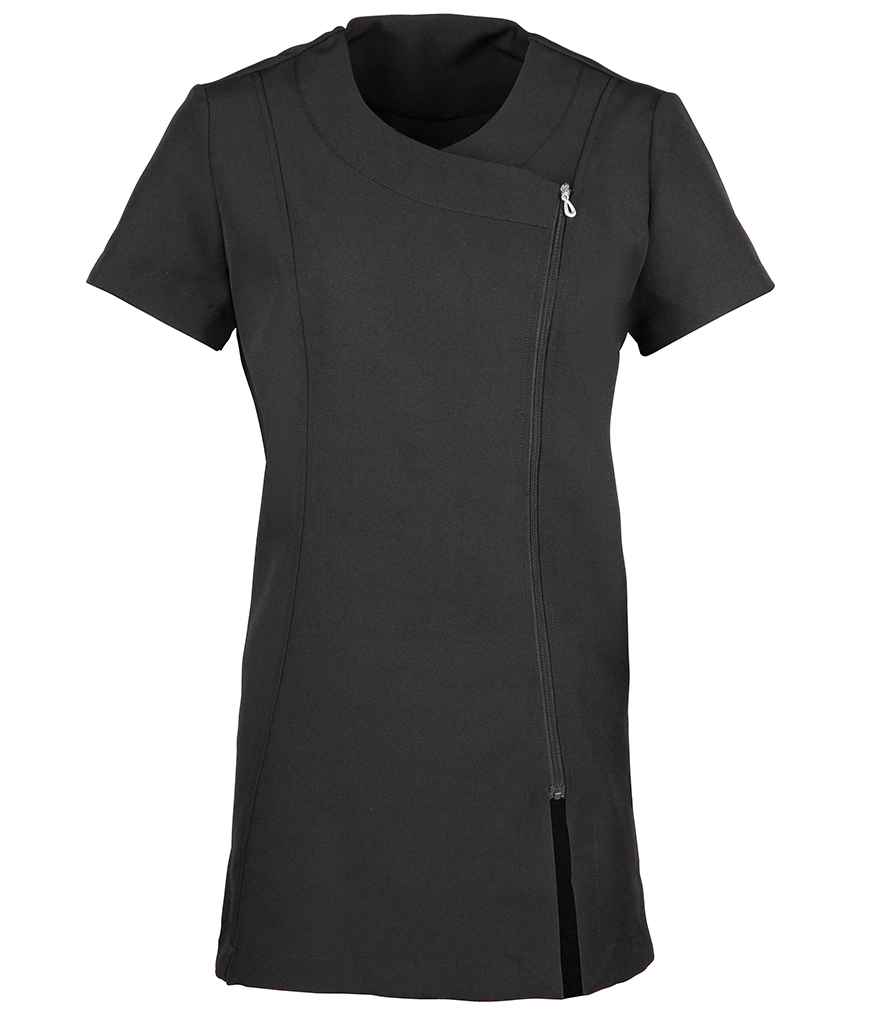 [PR686 BLK 6] Premier Ladies Camellia Short Sleeve Tunic (6)