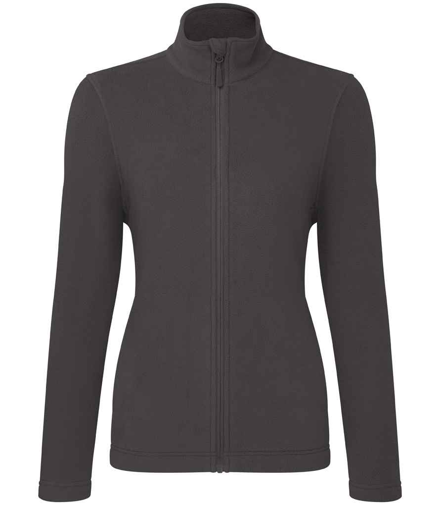 [PR832 DGY XS] Premier Ladies Recyclight® Full Zip Micro Fleece Jacket (XS, Dark Grey)