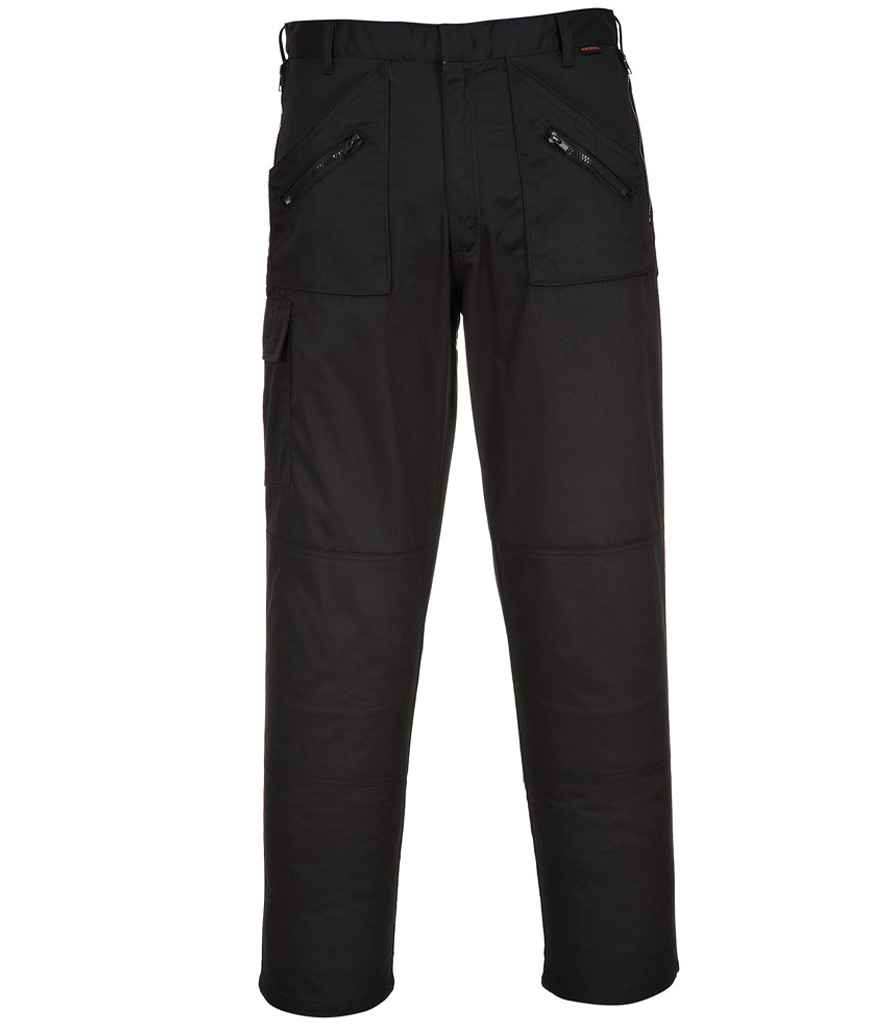 [PW101 BLK 30/R] Portwest Action Trousers (30/R, Black)