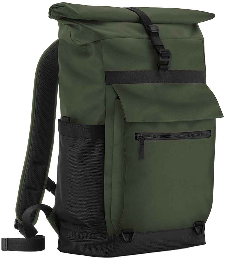 [QD275 FNI ONE] Quadra Axis Roll-Top Backpack (Forest Night)
