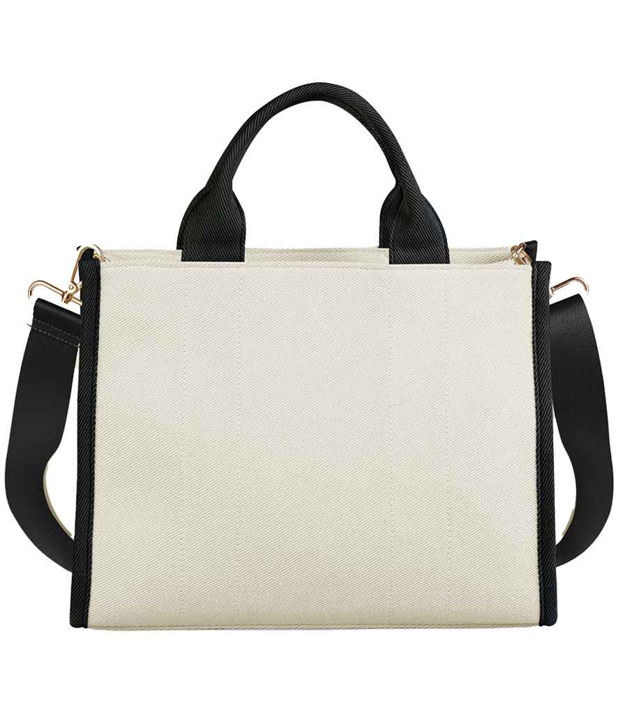 [QD632 NT/BK ONE] Quadra Puerto Medium Tote Bag (Natural/Black)