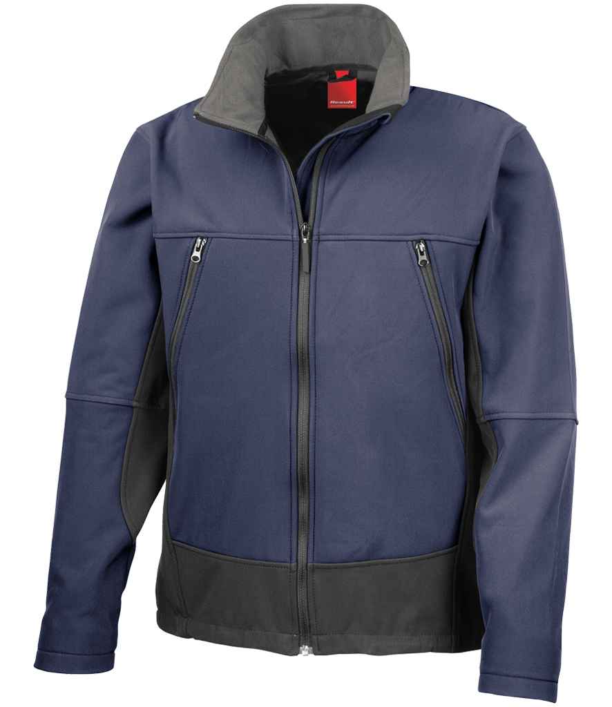 [RS120 NAV S] Result Soft Shell Activity Jacket (S, Navy)