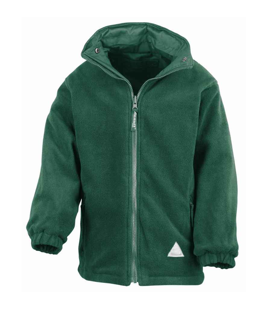 [RS160B BO/BO 3-4] Result Kids/Youths Fleece Lined StormDri 4000 Jacket (3-4, Bottle Green/Bottle Green)