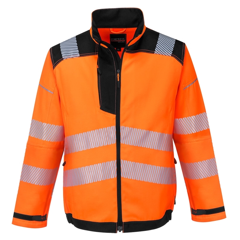 PW3 Hi-Vis Work Jacket (Yellow/Black, S)