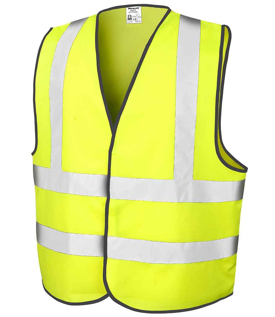 [RS201M FLY S/M] Result Core Hi-Vis Motorway Vest (S/M, Fluorescent Yellow)