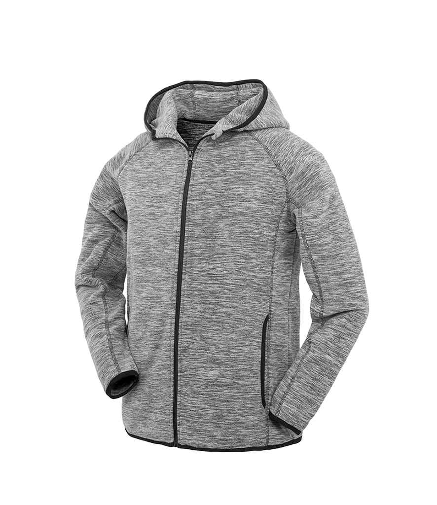 [SR245M GY/BK S] Spiro Micro Fleece Hoodie (S)